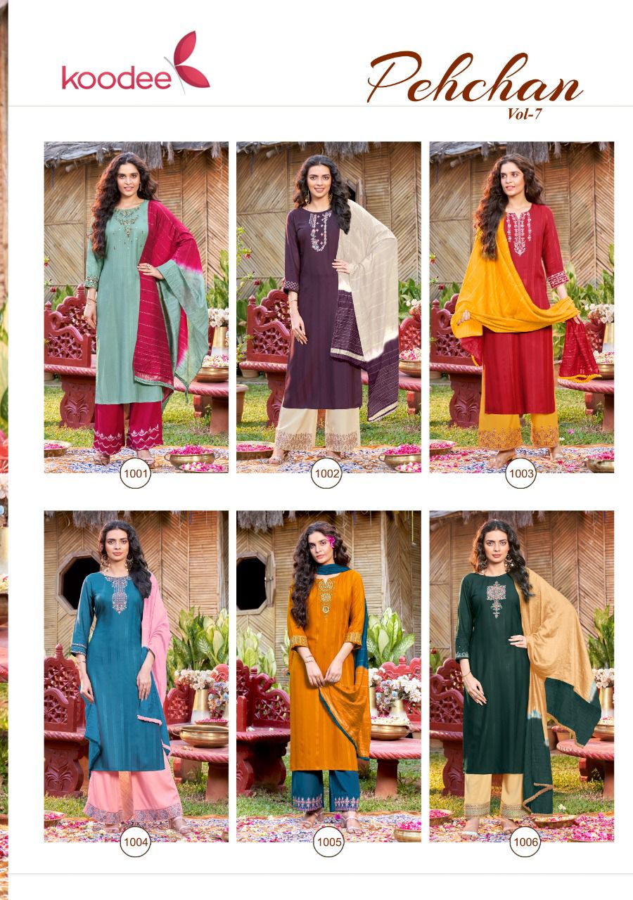 Koodee Pehchan 7 New Ethnic Wear Designer Fancy Kurti Bottom With Dupatta Readymade Collection